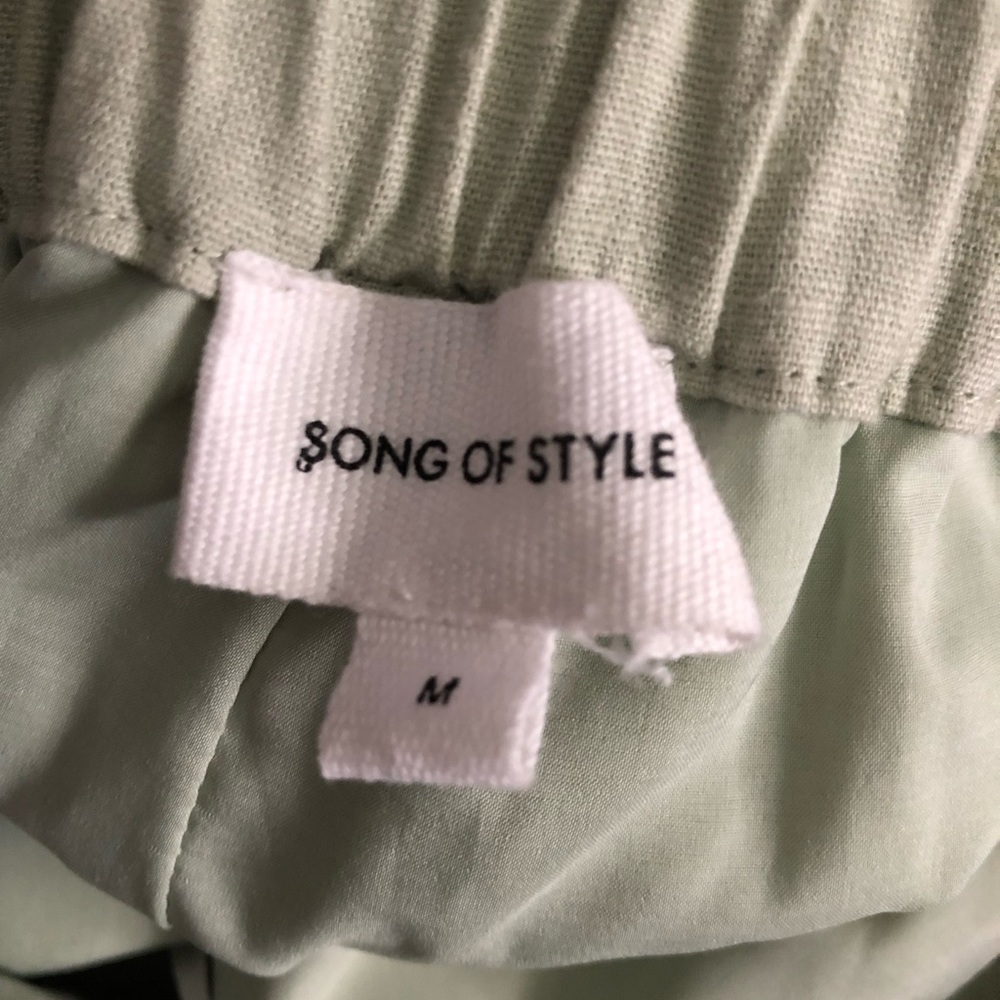 NEVER WORN! Song of Style. Revolve. Pico Pant in Sage Green. Pull on - Picture 9 of 9